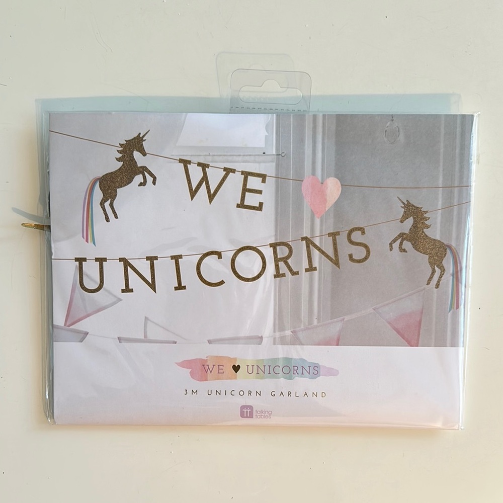 Gold Unicorn Garland by
